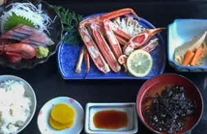 越前がに焼きがに定食