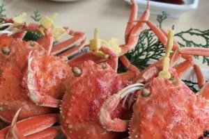 茹でたてのカニ